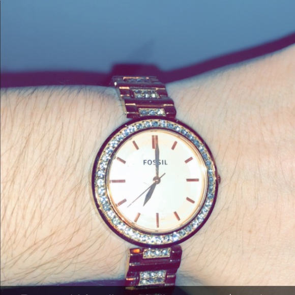 Rose gold Fossil watch - Picture 1 of 2